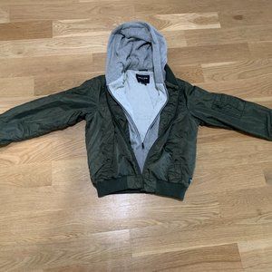 Obey Double-Layered Sweatshirt-Jacket (so warm!)